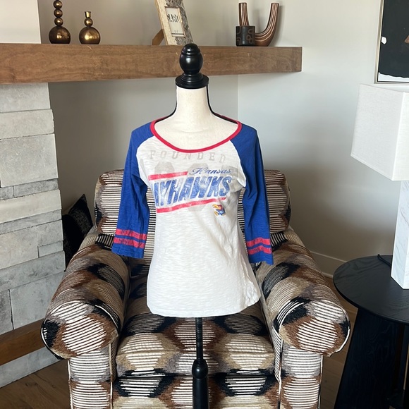 KU Jayhawks 3/4 Tee - Picture 2 of 7